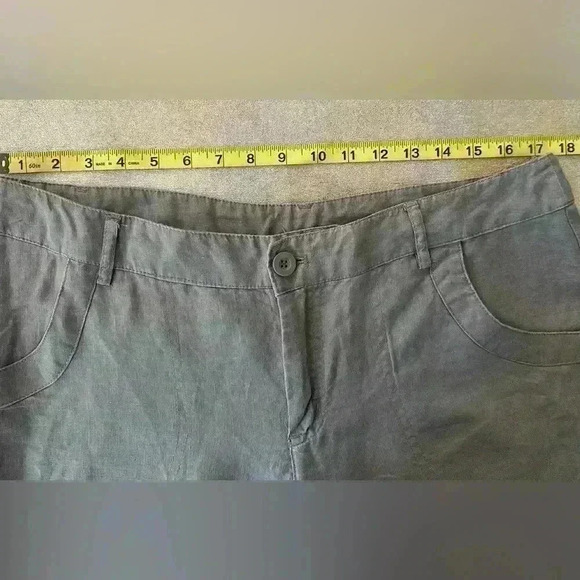 Cynthis Rowley Linen Gray Pants (215) - Picture 10 of 13